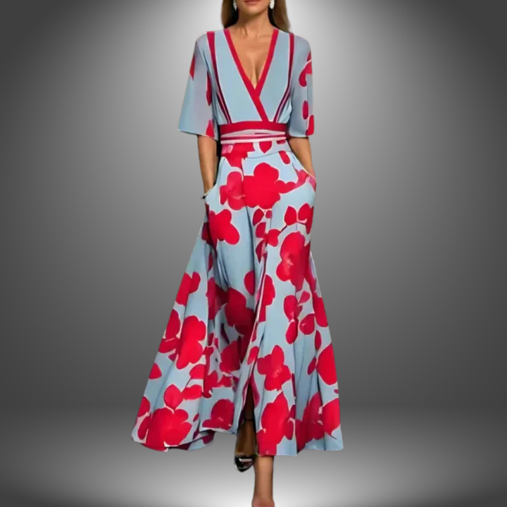 Lovisia | Elegant Floral Maxi Dress