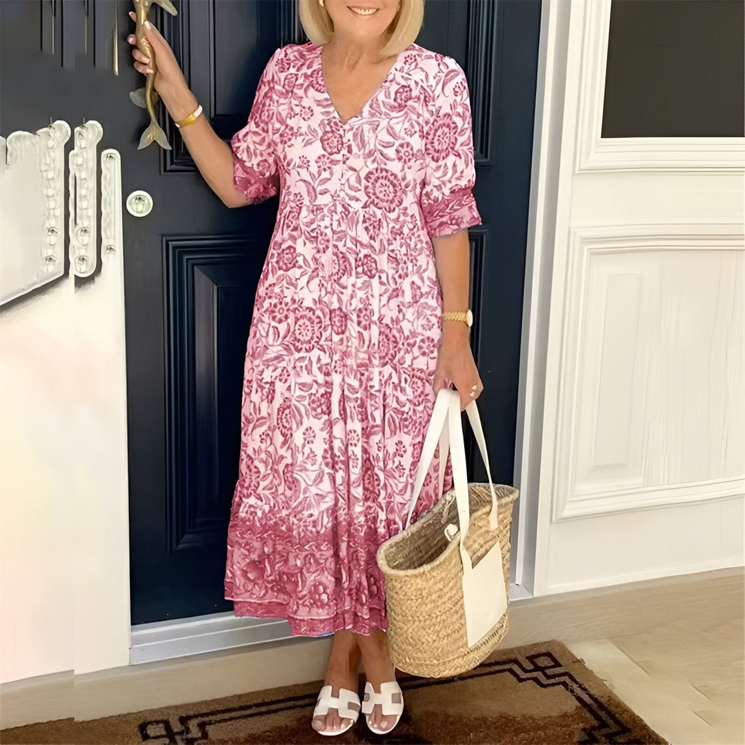 Anika | V-neck Bohemian Dress